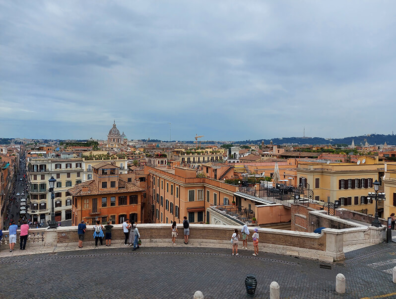 Vue panoramique du centre historique de Rome